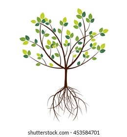 Color Tree. Vector Illustration.