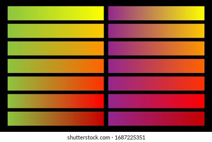 Color trend 2020. Modern pallete of flat design. An example of a color palette. Forecast of the future color trend. Neutral color. Vector graphics. Eps 10.