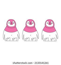 Color trend animals lines draw