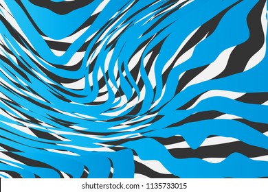 Color Trendy Twisted Lines Horizontal Background, Optical Illusion, Optical Art Abstract Background Wave Design  Ideal for Fabric, Wrapping Paper, Brochure, Leaflet, Flyer, Abstract Geometric Element
