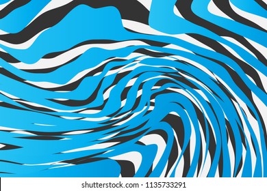 Color Trendy Twisted Lines Horizontal Background, Optical Illusion, Optical Art Abstract Background Wave Design  Ideal for Fabric, Wrapping Paper, Brochure, Leaflet, Flyer, Abstract Geometric Element