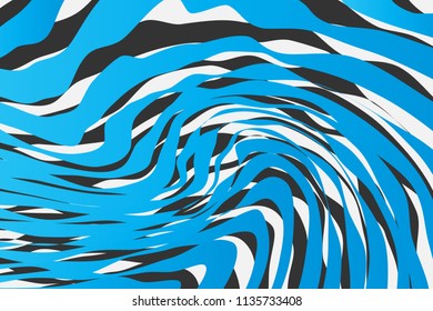 Color Trendy Twisted Lines Horizontal Background, Optical Illusion, Optical Art Abstract Background Wave Design  Ideal for Fabric, Wrapping Paper, Brochure, Leaflet, Flyer, Abstract Geometric Element