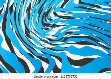 Color Trendy Twisted Lines Horizontal Background, Optical Illusion, Optical Art Abstract Background Wave Design  Ideal for Fabric, Wrapping Paper, Brochure, Leaflet, Flyer, Abstract Geometric Element