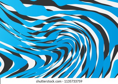 Color Trendy Twisted Lines Horizontal Background, Optical Illusion, Optical Art Abstract Background Wave Design  Ideal for Fabric, Wrapping Paper, Brochure, Leaflet, Flyer, Abstract Geometric Element