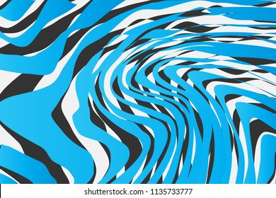 Color Trendy Twisted Lines Horizontal Background, Optical Illusion, Optical Art Abstract Background Wave Design  Ideal for Fabric, Wrapping Paper, Brochure, Leaflet, Flyer, Abstract Geometric Element