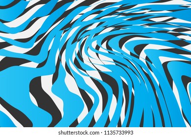 Color Trendy Twisted Lines Horizontal Background, Optical Illusion, Optical Art Abstract Background Wave Design  Ideal for Fabric, Wrapping Paper, Brochure, Leaflet, Flyer, Abstract Geometric Element