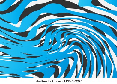 Farbtrendy geflochtene Linien, horizontaler Hintergrund, optische Illusion, abstrakte Optik-Hintergrundwave-Design ideal für Stoffe, Umschlagpapier, Broschüre, Broschüre, Flugblatt, abstraktes geometrisches Element