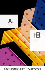 Color triangles background, modern geometric abstract background