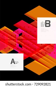 Fondo de los triángulos de color, fondo abstracto geométrico moderno