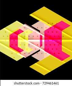 Color triangles background, modern geometric abstract background