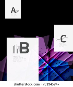 Fondo de los triángulos de color, fondo abstracto geométrico moderno