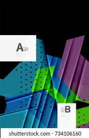 Fondo de los triángulos de color, fondo abstracto geométrico moderno