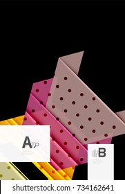 Fondo de los triángulos de color, fondo abstracto geométrico moderno