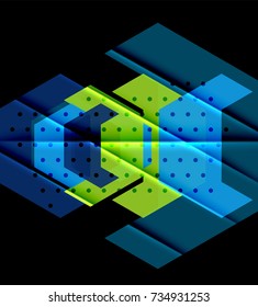 Fondo de los triángulos de color, fondo abstracto geométrico moderno