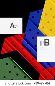 Color triangles background, modern geometric abstract background