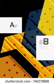 Color triangles background, modern geometric abstract background