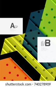 Color triangles background, modern geometric abstract background