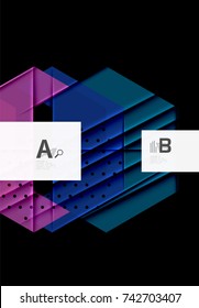 Color triangles background, modern geometric abstract background