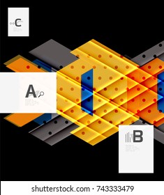 Farbdreiecke, Hintergrund, moderner, abstrakter geometrischer Hintergrund