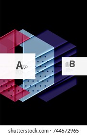 Farbdreiecke, Hintergrund, moderner, abstrakter geometrischer Hintergrund