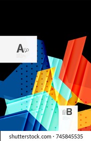 Fondo de los triángulos de color, fondo abstracto geométrico moderno