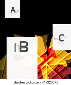 Fondo de los triángulos de color, fondo abstracto geométrico moderno