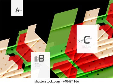 Fondo de los triángulos de color, fondo abstracto geométrico moderno