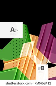 Farbdreiecke, Hintergrund, moderner, abstrakter geometrischer Hintergrund