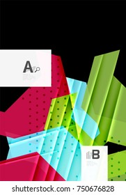 Farbdreiecke, Hintergrund, moderner, abstrakter geometrischer Hintergrund