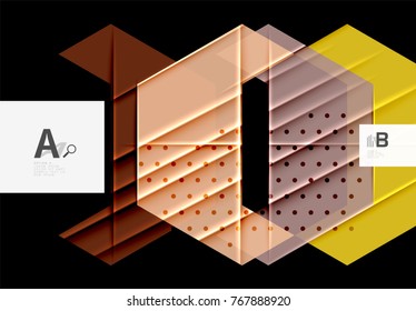 Fondo de los triángulos de color, fondo abstracto geométrico moderno