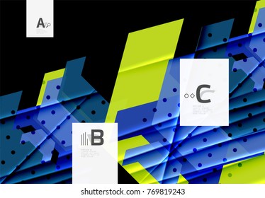 Fondo de los triángulos de color, fondo abstracto geométrico moderno