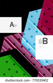 Color triangles background, modern geometric abstract background