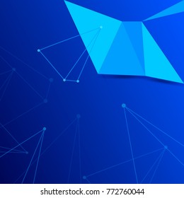Color triangles background, modern geometric abstract background
