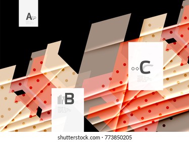 Color triangles background, modern geometric abstract background