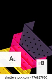 Farbdreiecke, Hintergrund, moderner, abstrakter geometrischer Hintergrund