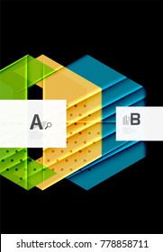 Color triangles background, modern geometric abstract background