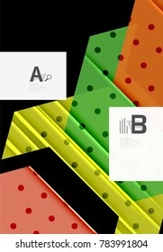 Color triangles background, modern geometric abstract background