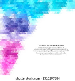 color triangles. polygonal style. presentation template