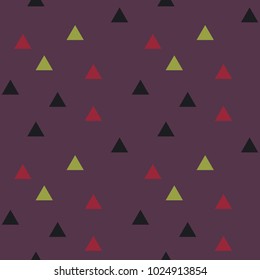 Color triangles seamless pattern. Design for print, fabric, textile. Seamless wallpaper