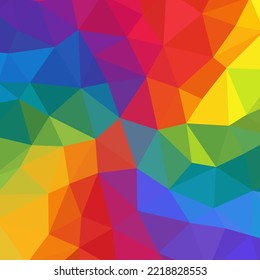 Color triangular background. Design element. Vector template.
