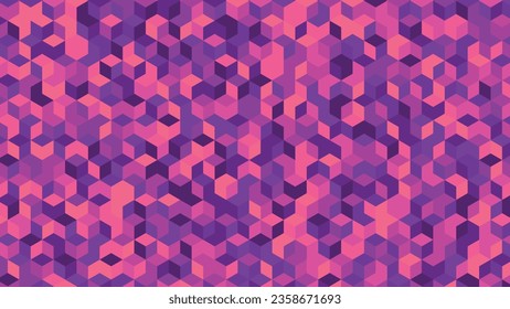 Color Triangular Low Polygonal Background