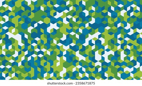 Color Triangular Low Polygonal Background