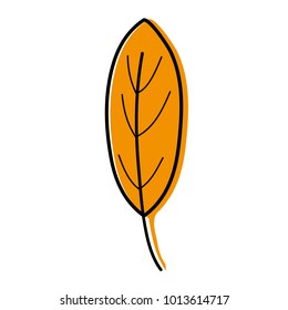 color tropical and natural tree leaf design