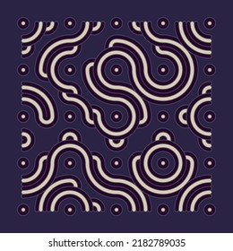 Color truchet tiling connections illustration