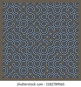 Color truchet tiling connections illustration