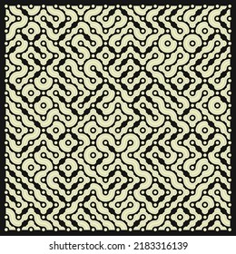 Color truchet tiling connections illustration