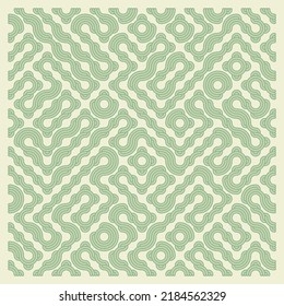 Color truchet tiling connections illustration