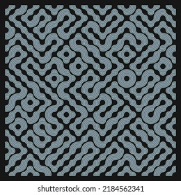 Color truchet tiling connections illustration