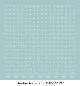 Color truchet tiling connections illustration
