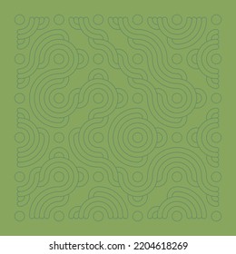 Color truchet tiling connections illustration